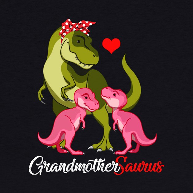 Grandmothersaurus T-Shirt T-rex Grandmother Saurus Dinosaur by johnbbmerch